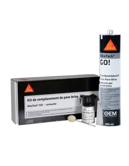 kit remplacement pare-brise 300 ml sikatack go - sika