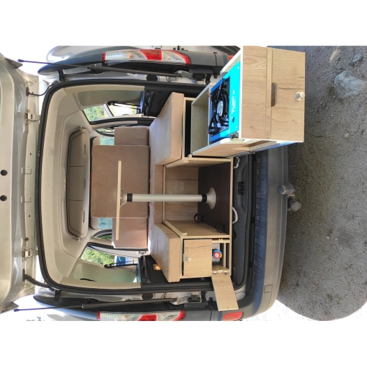 malle arrière evasion van 1,33m - camp in box