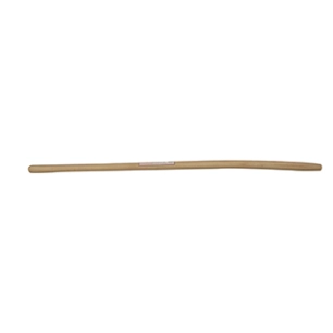manche en bois dur poncé adaptable pour fourche à fumier, cintré, ø38mm x 1,35m, à douille.