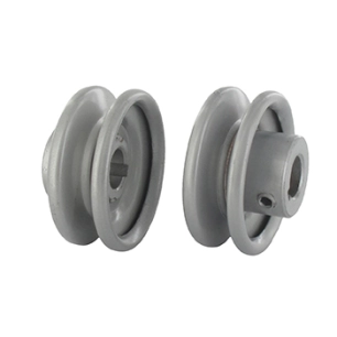 poulie clavetée à gorge trapézoïdale en acier.ø: ext:63,50mm, ø: int:15,88mm.