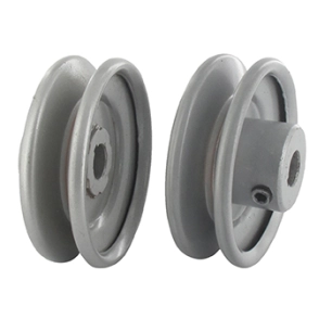 poulie clavetée à gorge trapézoïdale en acier.ø: ext:76,20mm, ø: int:12,70mm.