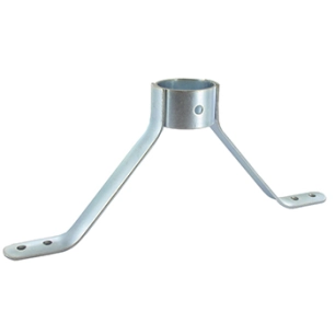 support de manche en métal. renfort de fixation de la brosse. largeur 23 cm. hauteur 7 cm. ø 23 mm. -pl
