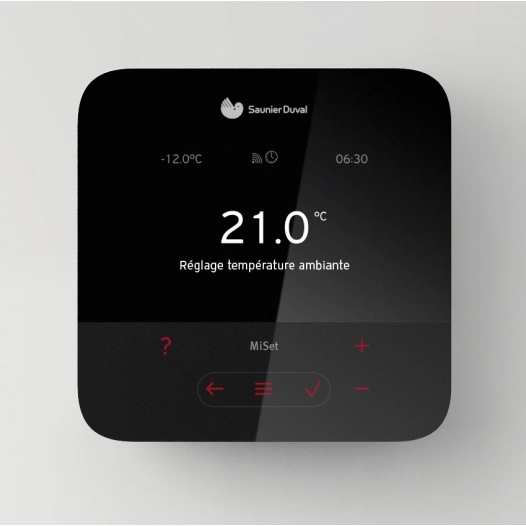 Thermostat d'ambiance programmable filaire - MiSet - Saunier Duval