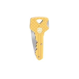 couteau de poche forme clé 40 mm or