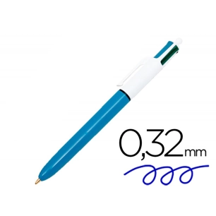 12 stylo classique 4 couleurs, pointe 1 mm