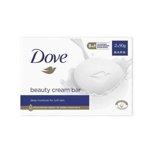 4 pack savon dove en tableau 2x90g