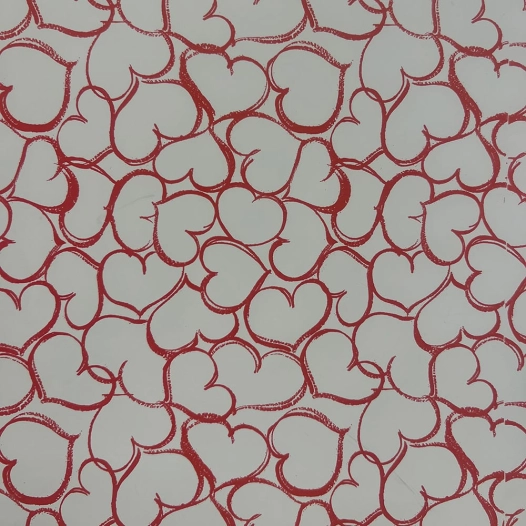 rouleau de papier cadeaux coeurs, 70 cm x 40 m