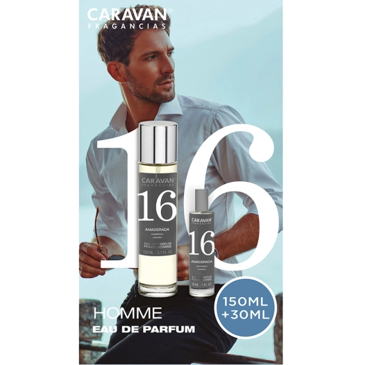 coffret eau de parfum caravan n° 16, 150 + 30 ml monsieur