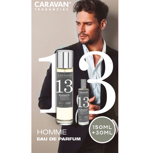 coffret eau de parfum caravan n° 13, 150 + 30 ml monsieur