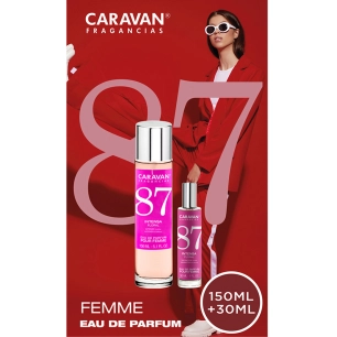 coffret eau de parfum caravan n° 87, 150 + 30 ml madame