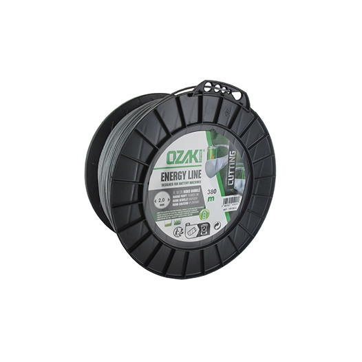 bobine fil nylon ondulé rond ozaki energy line. breveté, pour optimisation autonomie des équipements à batterie - longueur: 380