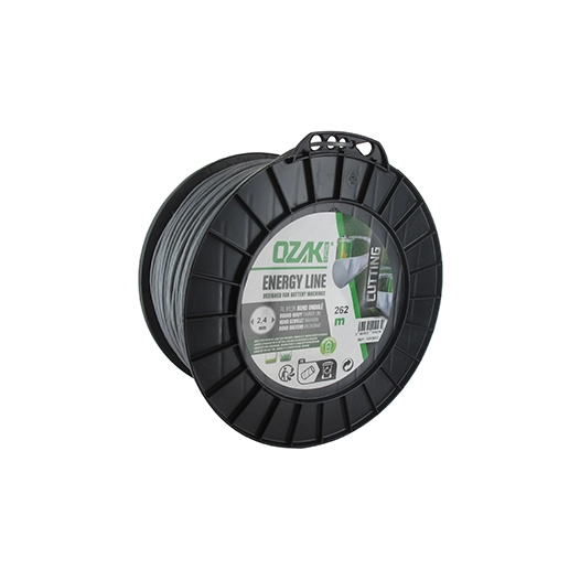 bobine fil nylon ondulé rond ozaki energy line. breveté, pour optimisation autonomie des équipements à batterie - longueur: 262