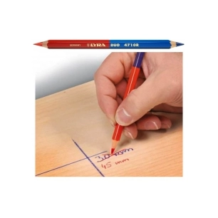 crayon bicolore geant - 3 crayons longueur 175 mm