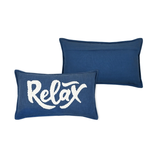 Coussin STOF ARCACHON bleu 30x50cm - STOF