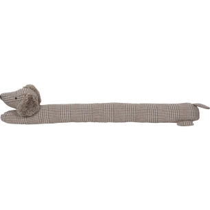 Boudin de porte simple LUANCE Teckel Beige marron 80cm - LUANCE