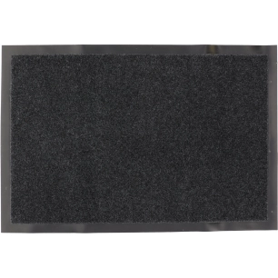 Tapis polyester/pvc LUANCE gris chine blanc 40x60cm - LUANCE