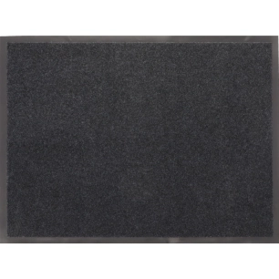 Tapis polyester/pvc LUANCE gris chine blanc 60x80cm - LUANCE