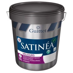 Peinture GUITTET Satinéa+ BC velours base GUP 15L - GUITTET