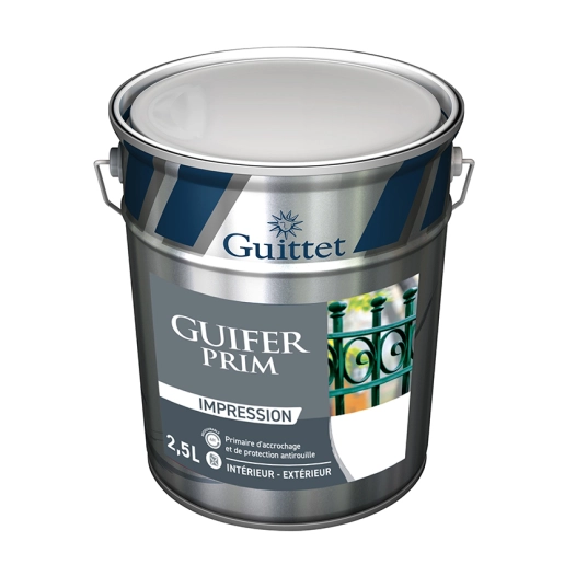 Peinture GUITTET Guifer Prim blanc 2,5L - GUITTET