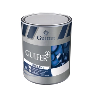 Peinture GUITTET Guifer + demi-brillant noir 1L - GUITTET