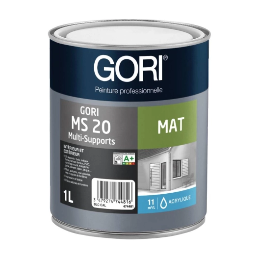 Peinture GORI MS 20 Calibré Teinté Pastel 1L - GORI
