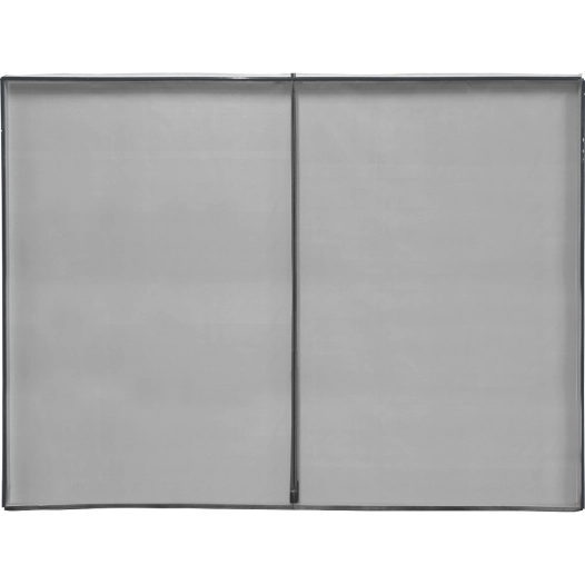 Rideau moustiquaire aimantée LUANCE spécial baie vitrée 300x220cm gris - LUANCE