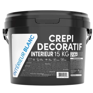 Crépi décoratif intérieur TDP mat blanc 15kg - RECA TDP