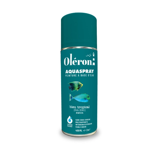 Aérosol TECHNIMA Aquaspray Oléron bleu tropical satiné 400ml - TECHNIMA