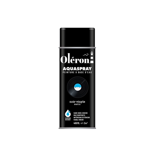 Aérosol TECHNIMA Aquaspray Oléron noir vinyle satiné 400ml - TECHNIMA