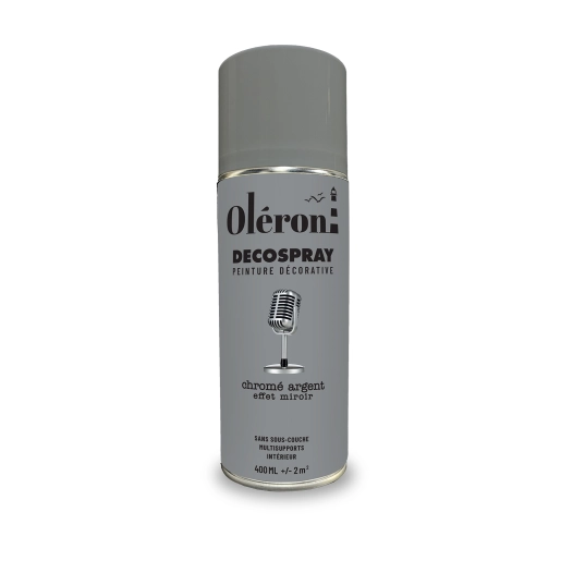 Aérosol TECHNIMA Décospray chromé argent 400ml - TECHNIMA