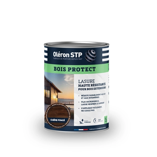 TECHNIMA Oléron Lasure Bois Protect chêne foncé 1L - TECHNIMA