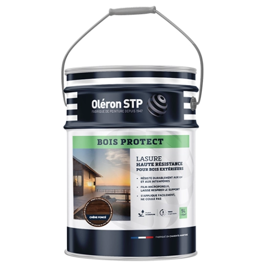 TECHNIMA Oléron Lasure Bois Protect chêne foncé 5L - TECHNIMA
