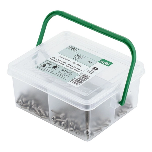 Vis en acier inoxydable FIX-O-MOLL A2 vert - FIX-O-MOLL