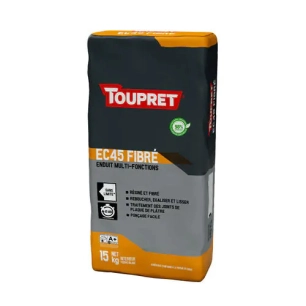Toupret Enduit EC45 fibré 5kg intérieur - TOUPRET