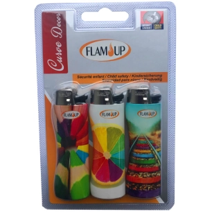Briquets Pierre Curve décor x3 FLAM'UP - FLAM'UP