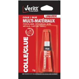 Colle liquide VERITT Cyano multi-usage 3g - VERITT