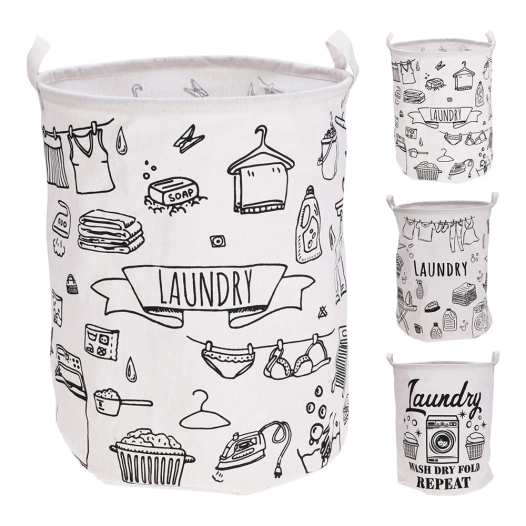 sac à linge, blanc, 40 x 50 cm, 3 modèles assortis