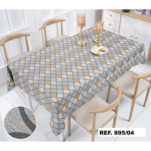 rouleau de nappe circle gold. taille 1,40 x 20 m