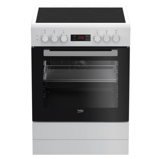 beko cuisinière vitrocéramique - fse67300wcs - beko