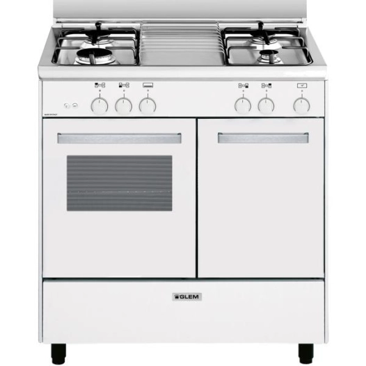 glem cuisinière butanette ga85pmwh - glem
