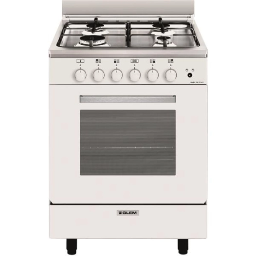 glem cuisinière mixte ga660cvmwh - glem