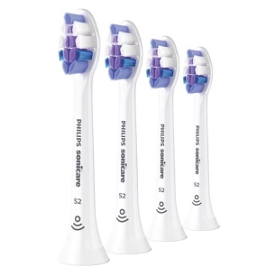 philips lot 4 têtes de brosse soniques - s2 sensitives - hx6054.10 - philips