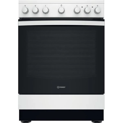 indesit cuisinière vitrocéramique is67v5pcw/e - indesit