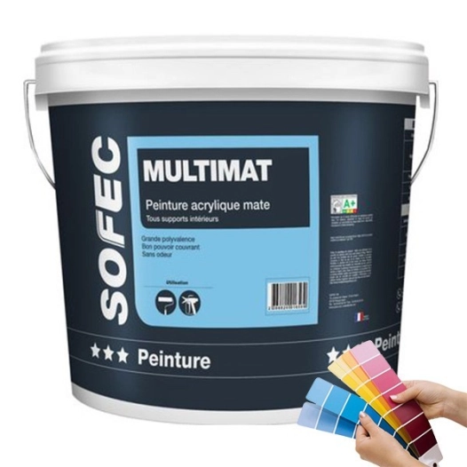 Peinture SOFEC Multimat acrylique blanc 15L - SOFEC