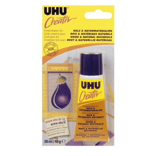 Colle UHU Creativ' bois et matériaux naturels 38ml - UHU