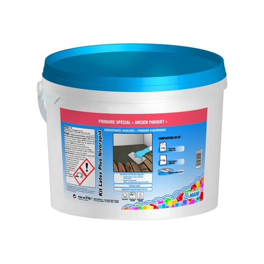 MAPEI Latex Plus + Nivorapid primaire d'accrochage et d'interposition 9kg - MAPEI