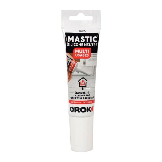 Mastic silicone neutre multiusages 85ml - OROK
