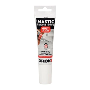 Mastic silicone neutre multiusages 85ml - OROK