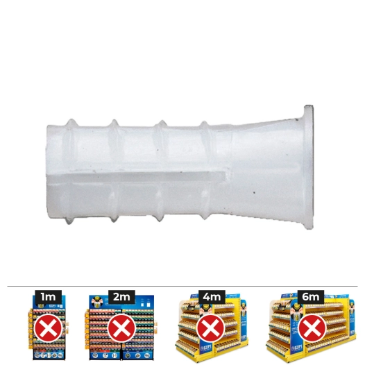 boîte 200 unité. tampon plastique type b 10 mm