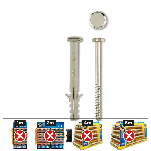 30 sacs de fixation wc verticale inox